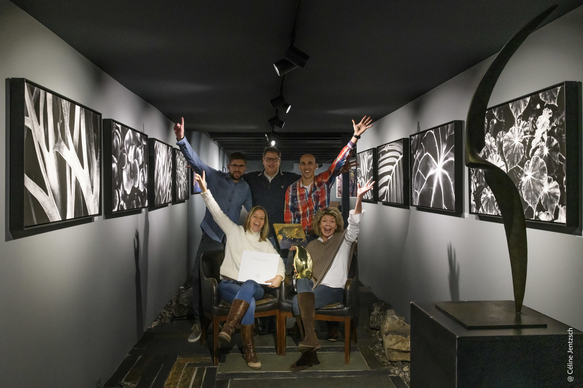 Les artistes de la galerie (de haut en bas et de gauche à droite) Julien Kellenberger (Mise-en-Scène), Jean-Matthieu Domon, Samuel Bitton, Céline Jentzsch et Isabelle Thiltgès