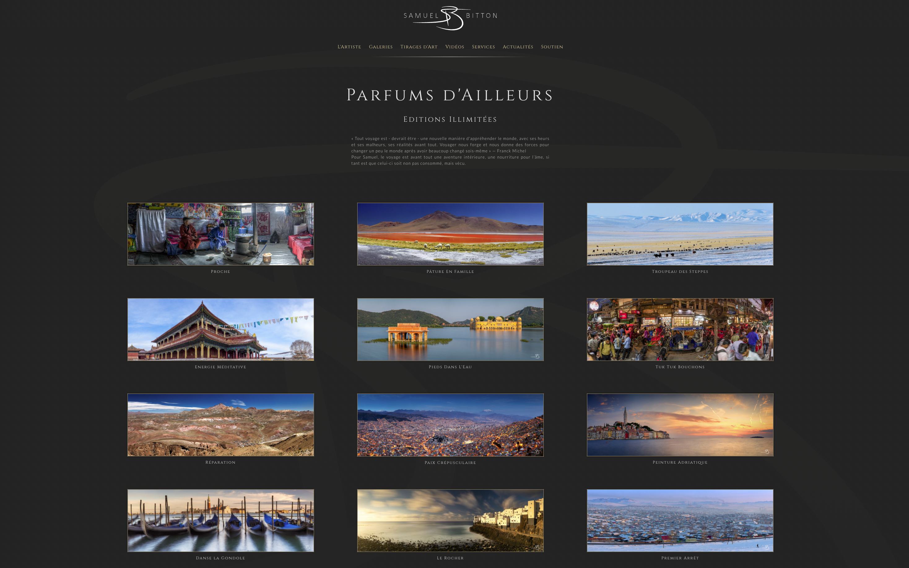 Cliquez pour voir la Galerie en ligne Parfums d'Ailleurs Cliquez pour voir la Galerie en ligne Parfums d'Ailleurs